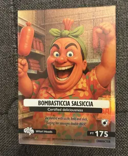 Panini Italian Brainrot TCG Card Bombasticcia Salsiccia & 107 dif card inc Shiny - Image 1