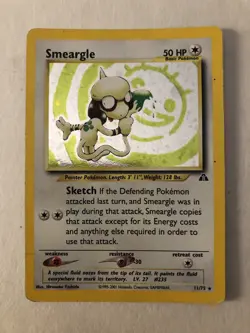 Smeargle 11/75 Neo Discovery Holo Pokemon Card - Image 1