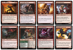 MTG - 8 x Different FOIL Red GOBLIN cards - Commander / Modern - M/NM - Image 1