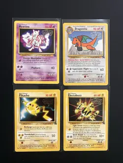 1999 Pokemon First Movie Set WB Black Star Promo Cards Pikachu Mewtwo - Image 1