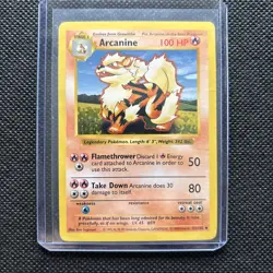 Pokemon TCG Arcanine Base Set, Shadowless Uncommon Card 23/102 - Image 1