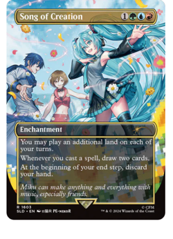 Song of Creation - Hatsune Miku: Digital Sensation Secret Lair MTG - Image 1