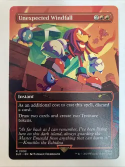 MTG Unexpected Windfall (2092) Secret Lair Drop Regular Rare - Image 1