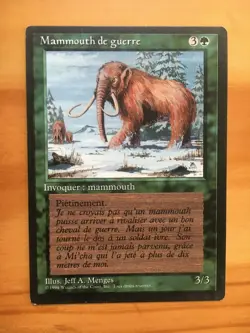 Mtg Fbb War Mammoth French SP/MP - Image 1