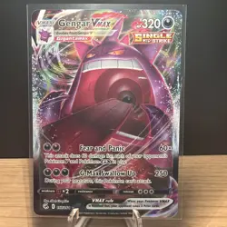 MINT NM Pokemon TCG Gengar VMAX Fusion Strike 157/264 Holo Ultra Rare Pack Fresh - Image 1