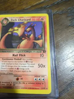 Dark Charizard 21/82 Rare Team Rocket Pokemon Very Lightly Played - Image 3
