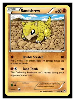 Pokemon XY - BREAKthrough Sandshrew #75/162 Common - Image 1