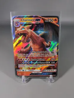 2019 Pokemon Sun & Moon Promo Charizard GX SM195 Holo Rare - Image 1