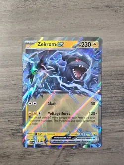 Pokemon TCG Zekrom ex 034/086 Double Rare SV: Black Bolt NM - Image 1