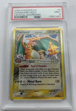 Pokemon Charizard Delta Species EX Crystal Guardians #4 PSA 9 Holo - Image 1