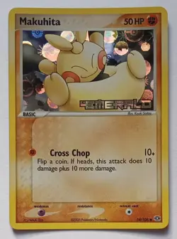 Pokemon - Makuhita - Emerald 54/106 - Reverse Holo - NM - Image 1