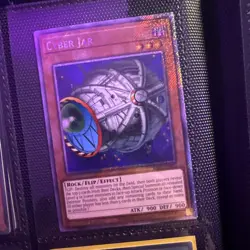 Yu-Gi-Oh TCG Quarter Century Bonanza #RA03-EN095 Cyber Jar Platinum ScR 1st Ed. - Image 1