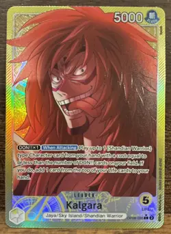 Kalgara Alt Art L Leader GOLD OP08-098 - Two Legends One Piece TCG English LIFE - Image 1