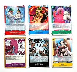 One Piece OP14 Release Event Gold Stamped 6 Card Bundle. - Image 1