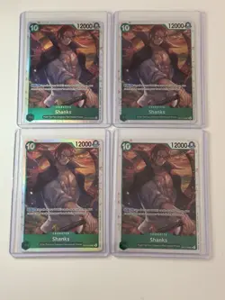 Shanks OP13-028 Carrying On His Will 4 Foil Card Play Set Lot One Piece - Image 1