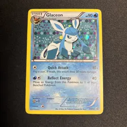 Pokemon 2013 Glaceon BW90 Black White Promo Ultra Rare Holo Card With Holo Swirl - Image 2