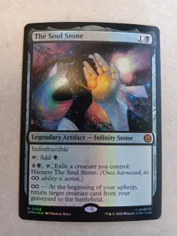 2025 Magic the Gathering MTG The Soul Stone Spiderman FOIL trading card MINT - Image 1