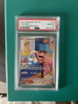 Pokemon TCG Lickitung 180/162 Temporal Forces Illustration Rare Card - PSA 10 - Image 1