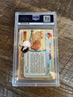 Pokemon Card PSA 9 Mint Vulpix Topps T.V. 1999 Holo Foil # No. 37 - Image 2