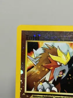 Pokemon Card - Entei #34 Black Star WOTC Movie Promo Reverse Holo - EX - Image 2
