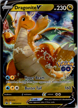 Dragonite V - SWSH235 - Pokemon Sword & Shield Promo Ultra Rare Holo Card NM - Image 1