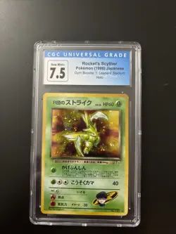 Pokemon TCG Team Rockets Scyther Holo Rare Card No.123 Japanese Edition - Image 1