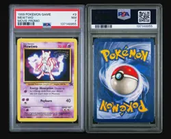 1999 Pokemon TCG Mewtwo #3 Promo Card Stamped, Kids WB the First Movie - Image 3