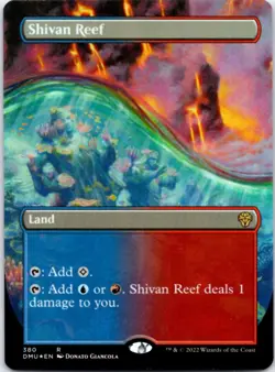 Shivan Reef (Borderless)(Foil) Dominaria United,380 NM - Image 1
