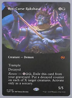 Rot-Curse Rakshasa - Borderless - 339 - Tarkir: Dragonstorm (TDM) MTG - Image 1