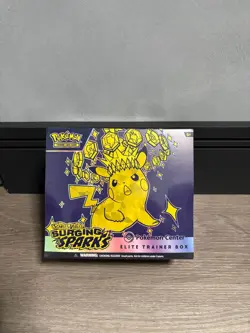 Pokemon TCG Surging Sparks Pokemon Center ETB Elite Trainer Box Sealed - Image 1