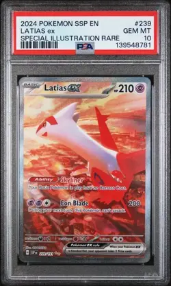 Latias ex 239/191 Special Illustration Rare SV: Surging Sparks - PSA 10 - Image 1