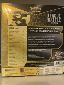 Pikachu & Zekrom-GX Pokemon TCG SEALED League Battle Deck - Image 2