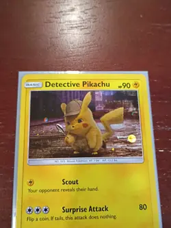 Detective Pikachu Cosmos Holo SM170 SM Promo Pokemon LP - Image 2