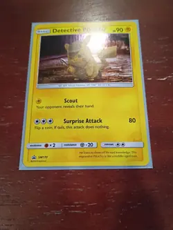 Detective Pikachu Cosmos Holo SM170 SM Promo Pokemon LP - Image 3