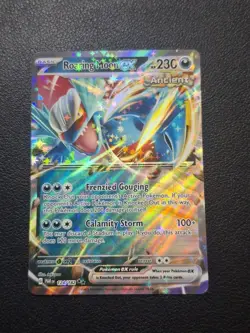 Roaring Moon EX 124/182 Rare Holo - Sv04 - Paradox Rift - Near Mint Pokemon TCG - Image 1