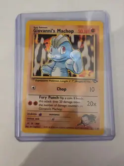 Giovanni's Machop 72/132 Pokemon TCG Gym Challenge Unlimited LP - Image 3