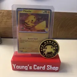 Pikachu 051 /162 Stamped 2026 Pokemon Day 30 Promo TCG With Coin - Image 4