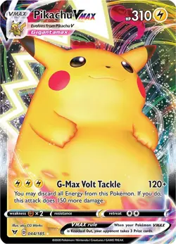 Pokemon - Holofoil - Pikachu VMAX - 044/185 / NM / English - Image 4