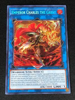 YUGIOH EMPEROR CHARLES THE GREAT 1ST MP24-EN100 SECRET (NM) - Image 1