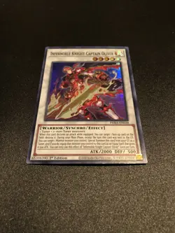 Yugioh! Infernoble Knight Captain Oliver - PHRA-EN038 - Super Rare - 1st Edition - Image 1
