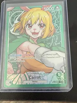 One Piece Carrot OP08-021 Alt Art Leader Two Legends NM English - Image 1