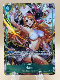 One Piece TCG Nami OP14-031 Alt Art SR The Azure Sea’s Seven English OP14 TCG - Image 1