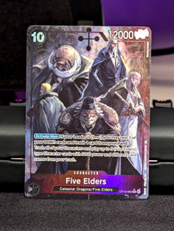 One Piece Five Elders OP13-082 SR Alt Art Carrying On His Will English - Image 1
