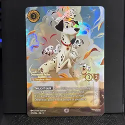 Disney Lorcana Fabled- Pongo - Determined Father Enchanted 223/204 Holo - Image 1