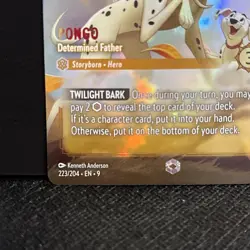 Disney Lorcana Fabled- Pongo - Determined Father Enchanted 223/204 Holo - Image 3