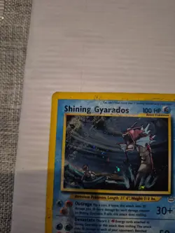 Pokemon TCG Shining Gyarados Holo Card Neo Revelation 65/64 HP/DMGD - Image 2