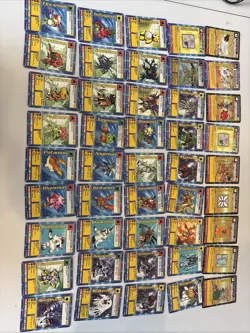 Digimon lot of 45 cards 1999 Metalgreymon Starters Nice Set ! - Image 1