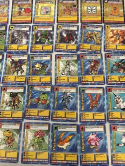 Digimon lot of 45 cards 1999 Metalgreymon Starters Nice Set ! - Image 3