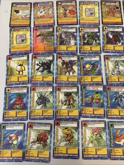 Digimon lot of 45 cards 1999 Metalgreymon Starters Nice Set ! - Image 4
