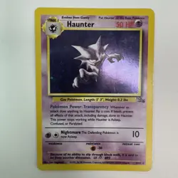 Haunter - 6/62 - Pokemon Fossil Unlimited Holo Rare Card WOTC NM/LP Card - Image 1